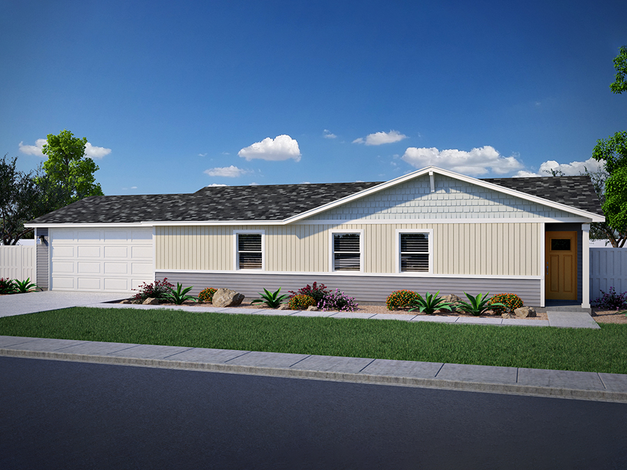 Image of The Beasley, an affordable ranch-style home by Smart Dwellings Image of The Beasley, an affordable ranch-style home by Smart Dwellings